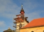 Oprava střechy kostelní báně v roce 2016 a výhled z ní.